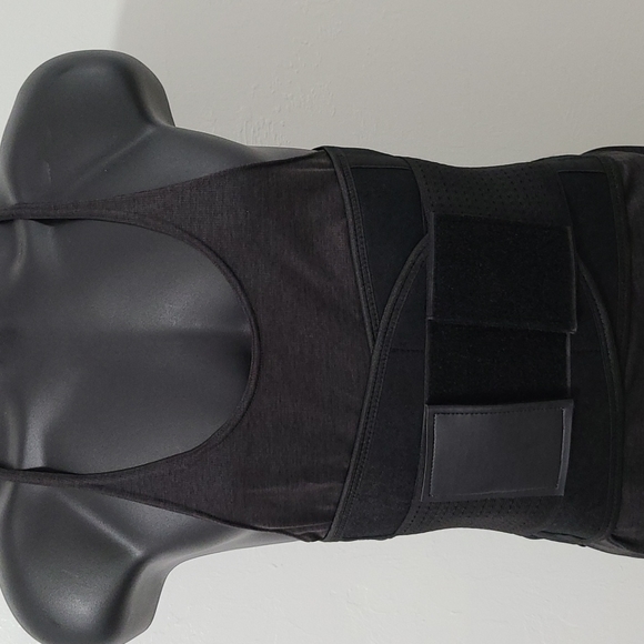 NWT Med Black Sports Waist Trainer, Burner, Shaper Body Belt - Picture 6 of 16